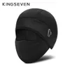 KINGSEVEN Cycling Caps Winter Windproof Bike Balaclava Cap Glasses Hole Sports Running Headwear Waterproof Riding Keep Warm Mask 231220