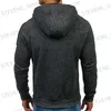 Herren Hoodies Sweatshirts Neue Herren Hoodies Patchwork Reißverschluss Kapuzentaschen Herbst Winter Warme Mode Lässige Sweatshirt Streetwear Männliche Strickjacke 3XL T231220