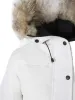 Piumini firmati da donna Cappotto lungo Parka Canada Duck frangivento Donna Parka Colletto della giacca Piumino invernale Cappotto di pelliccia di lupo reale Cappuccio artico Trim Doudoune