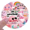 New 60PCS Blobfish Stickers Cartoon Fish Graffiti Sticker for DIY Luggage Laptop Skateboard Motorcycle Bicycle Decals