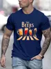 Camisetas masculinas The Beers Printing Men Tee Respirável Marca Tops Street Fashion T-shirt Mens Casual Summer T-shirts