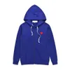 Designer CDGS Women Red Heart Commers Jacket CDG Hoodie Eye Popular Brand Star Samma bomull Stor COUPLING Bowling Sport Comme Hoodie 1172
