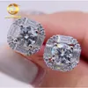 Pass Diamond Tester 9 mm VVS Baguette MOISSANITE STUD KOTECZNIK