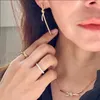 High Quality Necklace Designer for Woman Classic 18k Gold Plated Necklace Europe America Fashion Knot Diamond Necklace Wedding Party Valentine Day Gifts