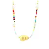 Choker Korean Fashion Colorful Glass Bead Chain Necklace For Women Bohemian Short Beaded Pearl Neck Boho Jewelry Wholesale