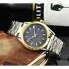 Relógio masculino de luxo superior Quartz Omegwatches 2023 Máquinas Business Steel Band