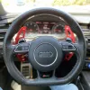 New Car Steering Wheel Paddle Extension Shifters Shift Sticker Decoration For Audi Red Black Silver ZZ