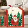 Upgrade Christmas Table Runner Santa Merry Christmas Decorations 2023 For Home Tablecloth Navidad Noel Kerst Xmas Gifts New Year 2024