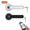 Door Locks With Tuya Biometric Fingerprint Smart Lock Electronic Digital Password Keyless Security Handle Home 231219