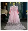 Robes de fille à cheveux longs robe princesse Robe d'été et d'automne rose fille anniversaire sofia rôle joueur en velours formelle princesse longue robe 2-10 ans