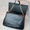 Designer tas handtassen Jamie 4.3 schapenvacht quilten schoudertassen met metalen ketting luxe leren draagtas dames grote crossbody boodschappentassen zwart 2 maten letters tassen