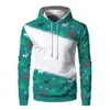 Herrtröjor tröjor sublimering blekt tomma hoodies 3d slips färgämne hoodies pullover långärmad julkläder värmeöverföring blank tröja 231220