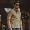 Mäns päls faux päls S-6XL herrpigskinn beige äkta läderjacka Motorcykel äkta läderjackor Winter Coat Men 231220