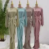 Vêtements ethniques Robe musulmane Abaya 2 pièces Enveloppe de jupe de fête marocie pour femmes 2023 Kaftan Turquie arabe long islamique Hijab Robe