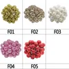 Decorative Flowers 100/200pcs Glitter Foam Fruit Stamens Cherry Artificial Flower Berries For Wedding Christmas Party Gift Box Deco DIY Hand