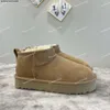 Designer New 24SS Men Men Men Australia Tasmânia Short Winter Snow Fashion Marca Mini Boot Suede Sapatos de Lã Sapatos Quente Fluffy Tainhas Mulheres Bootas