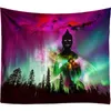 Tapestries Colour Hill Mountain Tapestry Bedroom Decoration Beach Throw Towel Magical Scene Yoga Mat Wall Hanging Drop