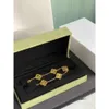 Keten Luxe Designer VAN Clover 18K Armband Parel 4 Blad Gouden Bedel Laser Merk Bangle Armbanden Ketting Oorbellen Diamant Bruiloft A Jewelr6r