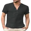 Men's T Shirts Fashionable Cotton And Linen Breathable Shirt