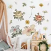 Bohemian Beautiful Florals Vintage Wall Stickers Vinyl Decals Removable Peel and Stick Girls Bedroom Playroom Home Decoration 231220