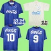 1993 1994 Cruzeiro Mens Retro Soccer Jerseys Home Shirt Sleeve Football Shirt