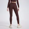 LL422 Pantaloni da yoga a vita alta Pantaloni da corsa attillati Pantaloni da fitness