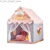 Toons tendas de brinquedo garotas menino menino Tentador de brinquedo dobrável Tentada de jogo interno House Toys Princess Castle Game Baby Baby Tool Tool Game House Baby Gifts Q231220