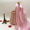 Décoration de fête 50/20pcs baguettes de ruban de mariage paillettes dentelle streamer bâton de fée avec cloches anniversaire