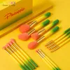 Docolor pincéis de maquiagem 16pcs pincéis de maquiagem de abacaxi conjunto de base em pó rosto mistura contorno sombra compõem conjunto de pincéis 231220