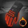 Guantes calentados eléctricos con 3 niveles 4000 mAh Batería recargable Guantes de calor alimentados por el invierno Equipo térmico Guantes calientes 231220