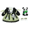 Flickans klänningar Girl Princess Dress Autumn Panda Decal Lolita Långärmad söt klänning Ropa de Nia Vestido Girls Clothes
