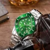 Wristwatches Watch For Men Irregular Twist Shaped Quartz Wristwatch Male Man Luxury Rhombic Green Calendar Wrist Clock Reloj Hombre