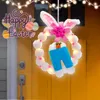 Decorative Flowers Easter Keychain Stylish Hanging Ornament Bunnys Keyrings Personalize Accessories Soft Stuffed Pendant