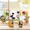 Vases Shaped Vase Adorable Cartoon Statue Flower High Strength Shatterproof Container For Desktop Decoration Cute Home