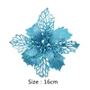 Dekoracje świąteczne 5/10PCS Artifical Glitter Flower Tree na ozdoby świąteczne Fałszywe noel Navidad Dekor Decor