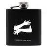 Funny Novely 3OZ en acier inoxydable Flasque de poche Pot de vin bouteille d'eau Liqueur Alcool Whisky Flagons flacons Accueil ketchen Bar Drinkware Faveurs de fête de mariage