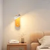 Lampada da parete Lampade da comodino moderne per camera da letto LED con interruttore Girevole Nordic Minimalista Corridoio Corridoio Soggiorno Luce da lettura