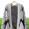 2021 Spring New Women039S Sensters Abstract Bat Sleeve بسيطة متوسطة وطويلة سترة Cardigan Coard Coard Coard Whole5784933