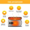 Back Massager Heated Massage Back Belt Multifunctional Heating Waist Red Light Compress Vibration Relieve Fatigue Relax Muscle Warm Uterus 231220