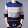 Męskie swetry 2024 Wysokiej klasy marka projektantów Mens Knit Patchwork wełna pullover sweter ekip