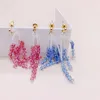 Boucles d'oreilles pendantes à pampilles pour femmes et filles, breloques simples de Style coréen, perles, accessoires de bijoux de fête à la mode