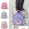 Sacs à dos Bébé fille sac à dos Garten enfants loisirs mignon boutique voyage dessin animé paillettes coquille princesse sac de rangement 230710 Dro Drop Deli Dhoid