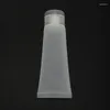 Förvaringsflaskor 50 st 50 ml frostade klara plastmjuka rör tomma kosmetiska grädde emulsion lotion förpackningsbehållare