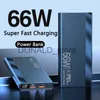 Handy-Powerbanks Powerbank 30000 mAh PD 20 W 66 W Schnelllade-Powerbank Tragbares Ladegerät Externer Akku für iPhone Huawei Xiaomi Samsung J231220