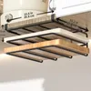 Kitchen Storage Metal Cutting Board Holder Hanging Rack Under Cabinet Shelf Organizer Door For