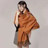 Bufandas Bufanda Mujer Lujo Señoras Lana Mantón Invierno Bordado Abrigo Pashmina Otoño Chic Borla Rectangular Ropa Accesorios Ropa