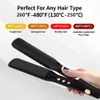 Hair Straightener 480F High Temperature Professional Wide Plates Irons MCH Hard Anodized Plate Treatment Hair Flat Iron 231220