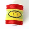 Anneaux de couleur rouge, mélange de tailles, fil de cordon en Nylon, nœud chinois, Bracelet Rame, bricolage, glands, fourniture de fil de perles