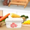 Storage Bottles Cheese Containers Lid Reusable Plastic Slice Holder Airtight Box Sealed Food Container Fruit