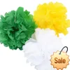 5 STKS Handgemaakte 6 ''(15 CM) Tissuepapier Pom Poms Papieren Bloem Bal Voor Huis Tuin Feest Bruiloft Verjaardag Bruiloft Auto Decoratie Feestartikelen Vakantiebenodigdheden